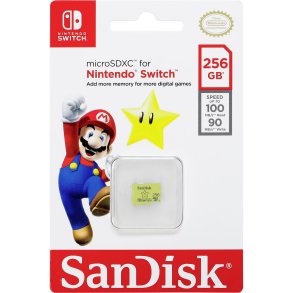 SanDisk MicroSDXC 100MB    256GB Nintendo      SDSQXAO-256G-GNCZN