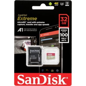 SanDisk microSDHC V30 A1    32GB Extreme 100MB SDSQXAF-032G-GN6MA