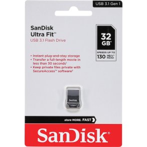 SanDisk Cruzer Ultra Fit    32GB USB 3.1         SDCZ430-032G-G46