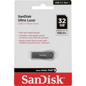 SanDisk Cruzer Ultra Luxe   32GB USB 3.1 150MB/s  SDCZ74-032G-G46