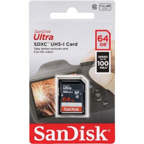 SanDisk Ultra Lite SDXC     64GB 100MB/s       SDSDUNR-064G-GN3IN