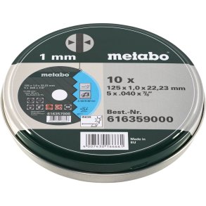 Metabo 10 Cut-Off Wheels SP 125x1,0x22,23 mm