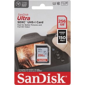 SanDisk Ultra SDXC UHS-I   256GB 150MB/s       SDSDUNC-256G-GN6IN