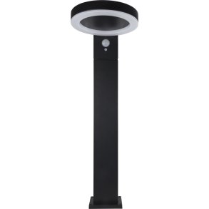 REV LED Solar Light Round black