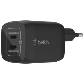 Belkin BOOST Charge 65W USB-C GaN PD 3.0 PPS bla. WCH013vfBK