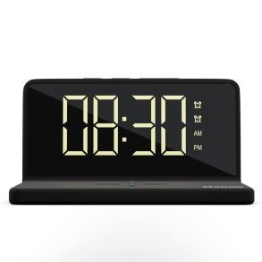 Mebus 25622  Digital Alarm Clock with wireless Charger