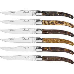 Laguiole Jean Dubost Steak Knife Acrylic 6 pc.