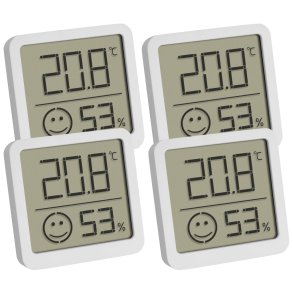 TFA 30.5053.02.04 4-Pack  white Digital Thermo Hygrometer