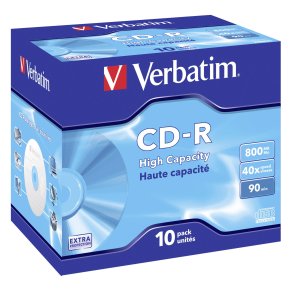 1x10 Verbatim CD-R 90 / 800MB JC 48x Speed, ExtraProtection