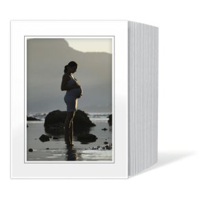 1x125 Daiber Passepartouts 13x18 white/grey line