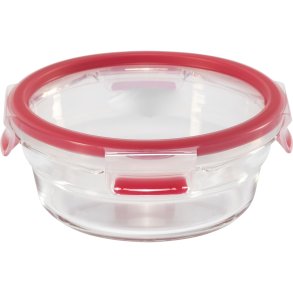 Emsa Clip&Close Glass Food Container 600 ml  red