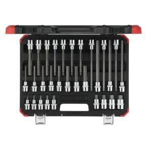 GEDORE red Screwdriver Bit Sockets 1/2  hex 30-pieces