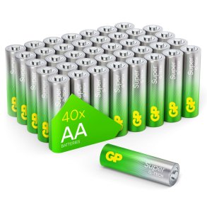 1x40 GP Super Alkaline AA Mignon Batteries PET Box GPSUP15A900C40