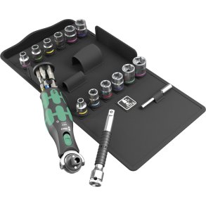 Wera 8009 Zyklop Pocket Set 4 Ratchet Set  Metric / Imperial