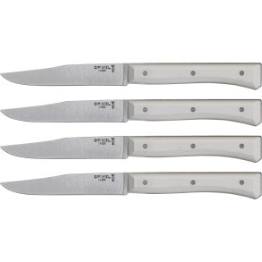 Opinel Table Knives Facette Set of 4  white