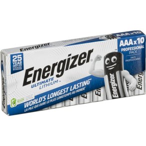 1x10 ENERGIZER Ultimate Lithium Micro AAA LR 03 1,5V