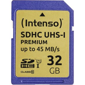 Intenso SDHC Card           32GB Class 10 UHS-I Premium