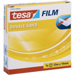Tesa Double Sid. Tape 33m x 19mm transparent 57954