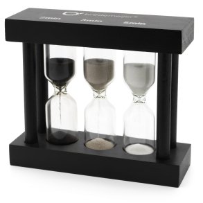Bredemeijer Tea Timer 3fold black 2/3/5 Minutes 195005