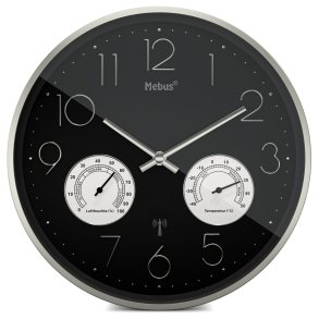 Mebus 12988 radio wall clock with Thermo-Hygrometer