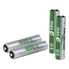 1x4 Ansmann NiMH Accu Micro AAA Typ.600 min.550 mAh   1311-0005