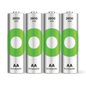 1x4 GP ReCyko NiMH battery AA 2600mAH, high capacity