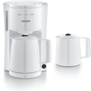 Severin KA 9309 white Filter Coffee Maker with 2 Pots