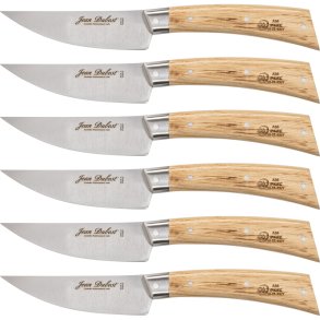 Laguiole Jean Dubost Steak Knife Set 6pcs., Oak Wood
