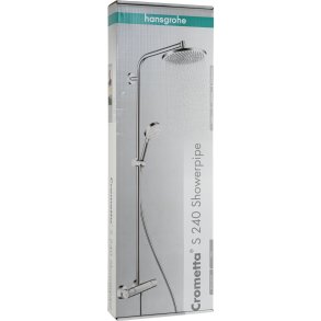 Hansgrohe Crometta S Showerpipe 240 1jet with Thermostat chrome