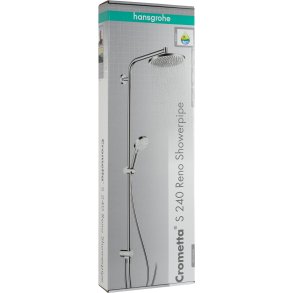 Hansgrohe Crometta S Showerpipe 240 1jet EcoSmart Reno chrome