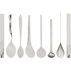 Alessi Designer Set of 8 Coffee Spoons MSPOONSET