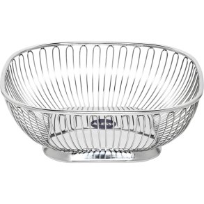 Alessi 845 Square Wire Basket Stainless Steel