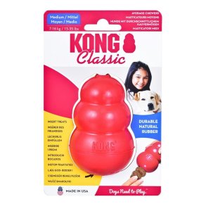 KONG	Legetj til hunde Kong Classic Rd Gummi Naturgummi dyr Indendrs (1 stk)