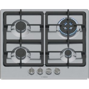 Bosch Serie 4 PGH6B5B90 kogeplade Rustfrit stl Indbygget 60 cm Gaskomfur 4 zone(s)