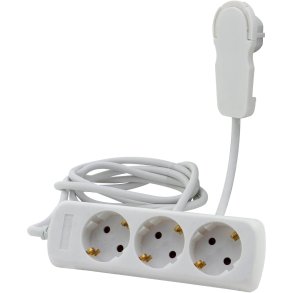 	REV	Multiple Socket Outlet 3-fold 2m white