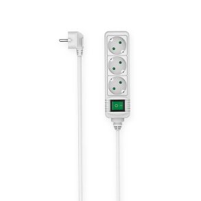 00223001 - Hama Power Strip 3-way Switch White 1.4m - 90223001-4047443480071