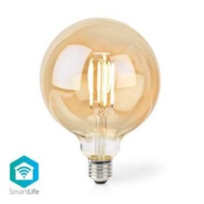 WIFILRF10G125 - Nedis SmartLife LED gl�dep�re | Wi-Fi | E27 | 806 lm | 7 W | Varm Hvid | 1800 - 3000