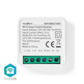 Nedis	SmartLife Afbryder | Wi-Fi | 3680 W | Terminalforbindelse | App tilgngelig til: Android / IOS