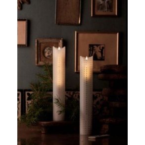 1 stk. Sirius Sara Kalenderlys 5xH29cm, Slv Dots