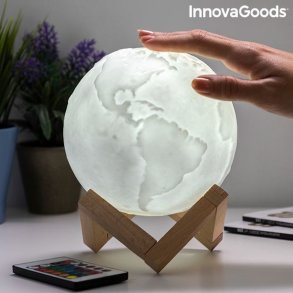InnovaGoods Genopladelig jordklode LED-lampe Worldy InnovaGoods - V0103265