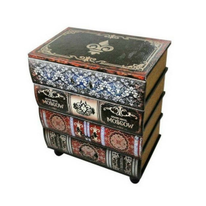 DKD Home Decor Kommode DKD Home Decor Tr Bog Vintage PU (40 x 30 x 56 cm) - S3033882