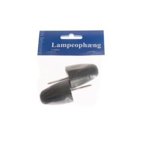 Lampeoph�ng lukket sort 2 stk. GN-pak
