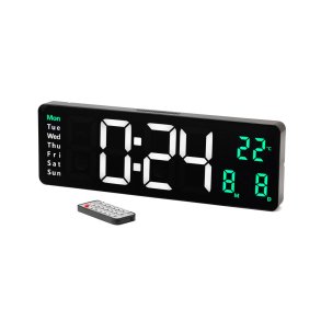 Stort digitalt ur, 39x13x3 cm 