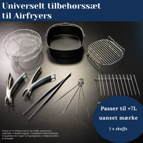 7L Universelt airfryer tilbehrsst med 6 dele 