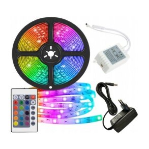 LED Bnd 10M m. app, bluetooth, musiksensor og fjernbetjening