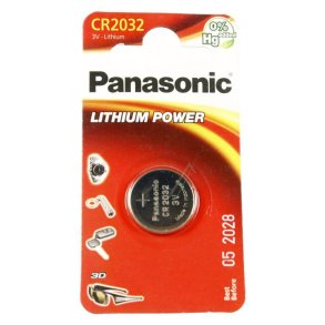 CR2032 CR-2032L/1BP KNAPCELLE BATTERI LITHIUM 3V, 220MAH (1 STK. I BLISTER)