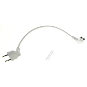 0,3M EURO NETKABEL, VINKLET, HVID