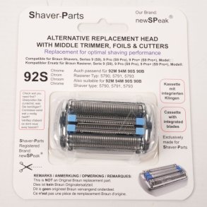 SK�REHOVED ALTERNATIV TIL BRAUN 92S / 92M / 94M/ 90S / 90B, SERIE 9