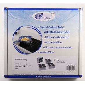 FKS111 KERAMIKFILTER 4 STK, 96X96X40CM, ALTERNATIV TIL ELICA / ELECTROLUX KIT0120952A - 4055499638