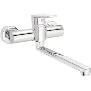 Wall-mounted kitchen faucet
